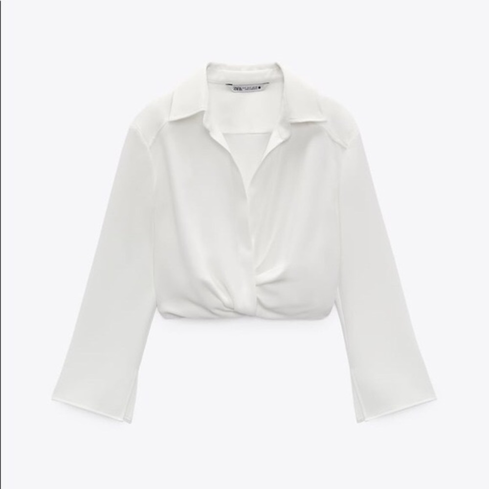 NWT Zara Cropped Blouse